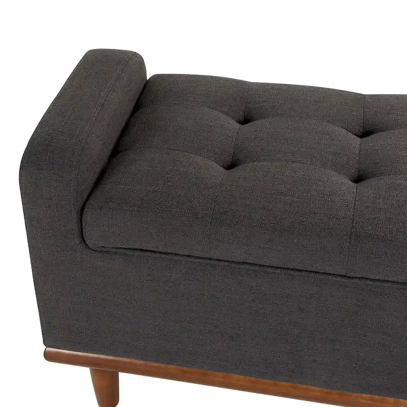 Bastian Upholstered Bench with Solid Wood Legs