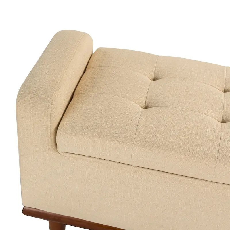 Bastian Upholstered Bench with Solid Wood Legs