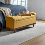 Bastian Upholstered Bench with Solid Wood Legs