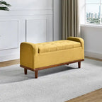 Bastian Upholstered Bench with Solid Wood Legs