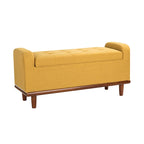 Bastian Upholstered Bench with Solid Wood Legs