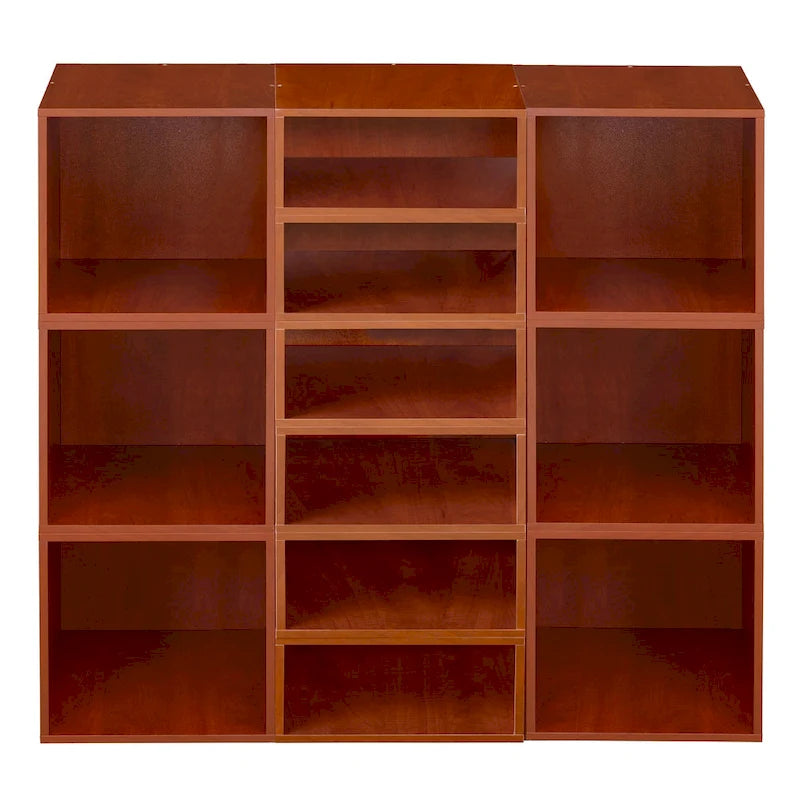 Noble Cherry Wood Connect Storage Bookshelf
