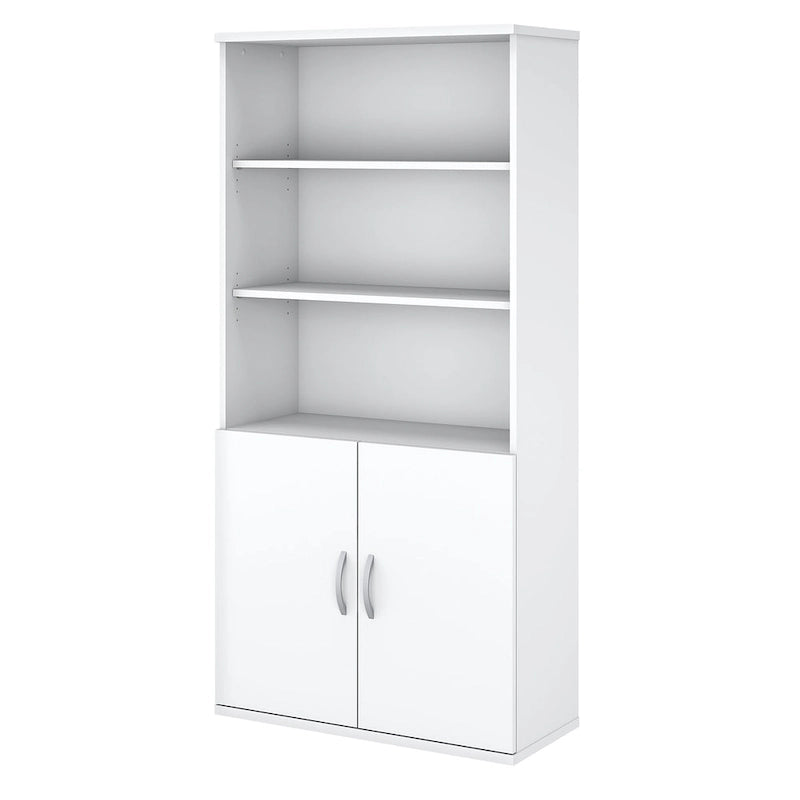 Easy Office 5 Shelf Bookcase with Doors by Bush Business Furniture