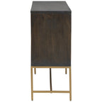 Elinmore Brown/Gold Accent Cabinet - 58W x 16D x 37H