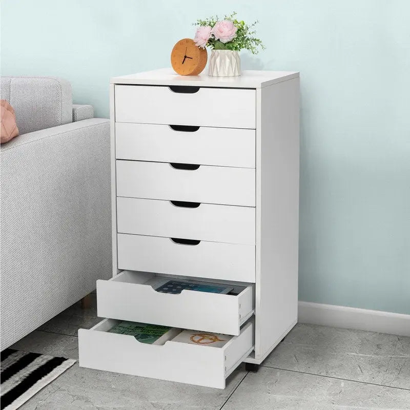 Wood Filing Cabinet Mobile Storage File Cabinet