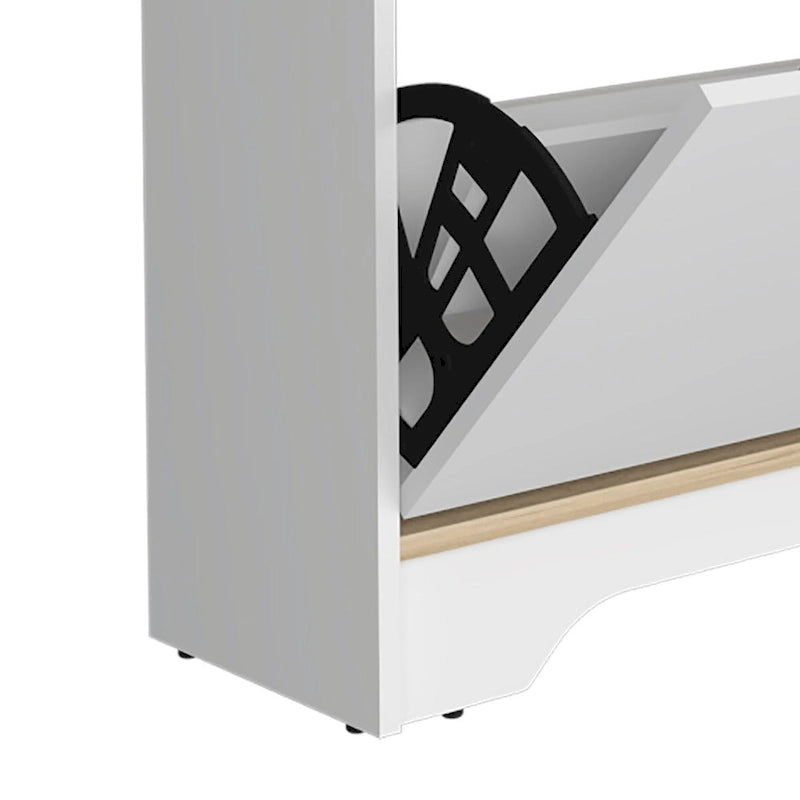 Modern Vintage Wooden Shoe Storage Cabinet, for Entrance Porch