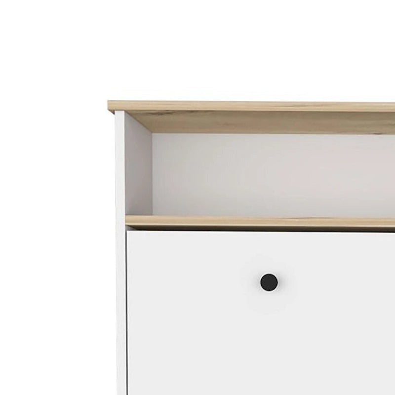 Modern Vintage Wooden Shoe Storage Cabinet, for Entrance Porch