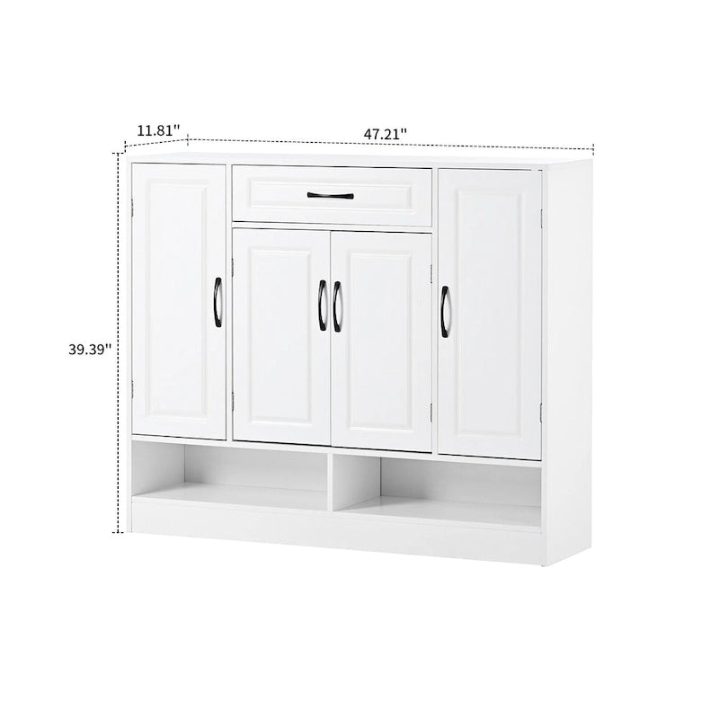 Elegant Minimalist Wooden Shoe Storage Cabinet