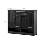 Elegant Minimalist Wooden Shoe Storage Cabinet