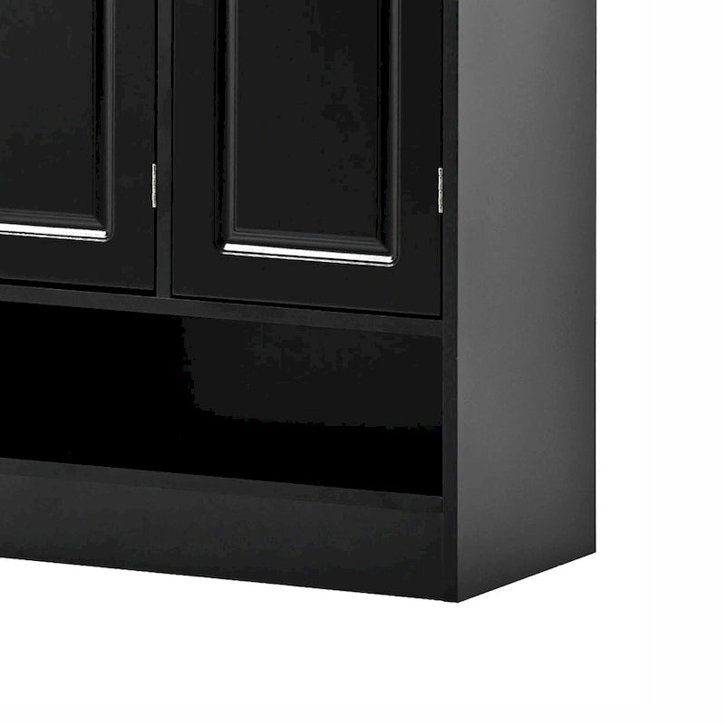 Elegant Minimalist Wooden Shoe Storage Cabinet