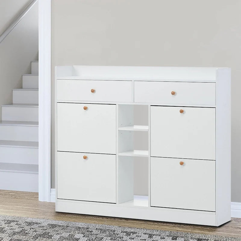 Minimalist Design Multifunctional Wooden Shoe Storage Cabinet