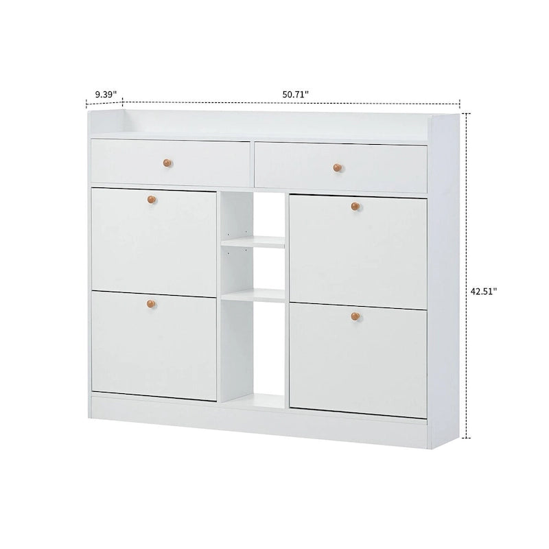 Minimalist Design Multifunctional Wooden Shoe Storage Cabinet