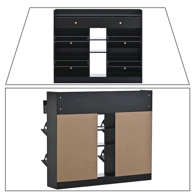 Minimalist Design Multifunctional Wooden Shoe Storage Cabinet