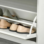 Modern 3-Drawer Shoe Cabinet with Adjustable Shelf and 2 Flip Doors