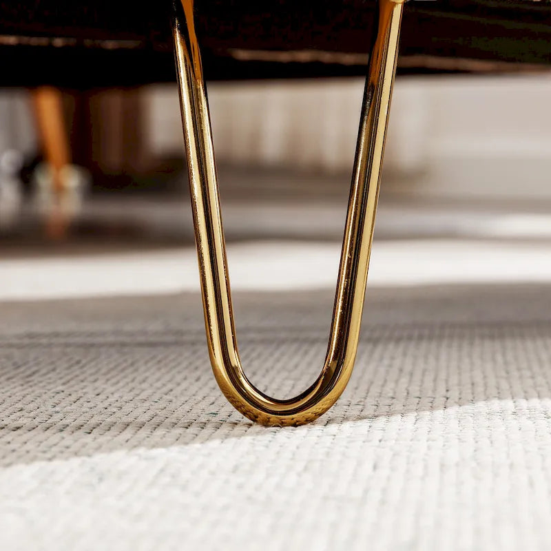 Upholster Storage Ottoman Bench with Faux Fur - 39.37L x 15.75W x 15.5H