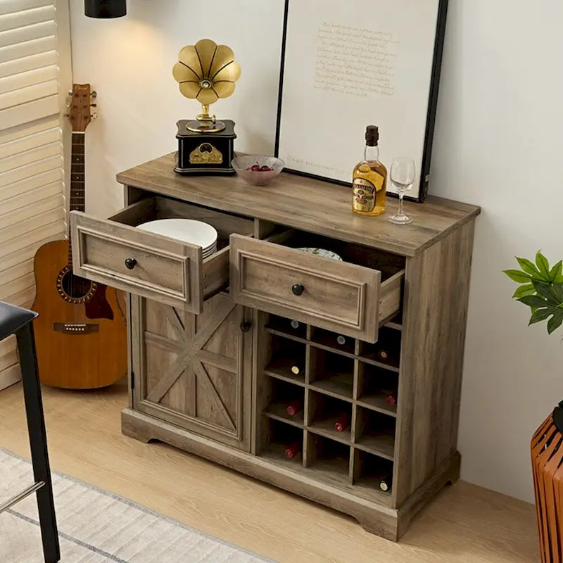 Buffet Cabinet with Storage Sideboard with 2 Drawers