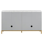 Sideboard with Extra Large Storage Space with Metal Handles and Support Legs for Living Room and Dining Room