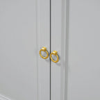 Sideboard with Extra Large Storage Space with Metal Handles and Support Legs for Living Room and Dining Room