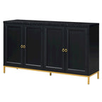 Sideboard with Extra Large Storage Space with Metal Handles and Support Legs for Living Room and Dining Room