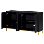 Sideboard with Extra Large Storage Space with Metal Handles and Support Legs for Living Room and Dining Room