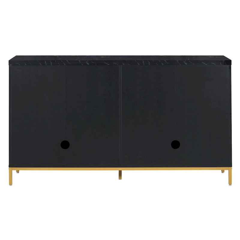 Sideboard with Extra Large Storage Space with Metal Handles and Support Legs for Living Room and Dining Room