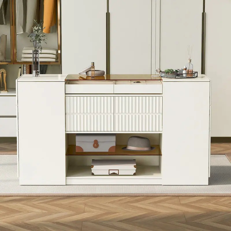 Modern Luxury Multi-Functional Island Vanity Dresser