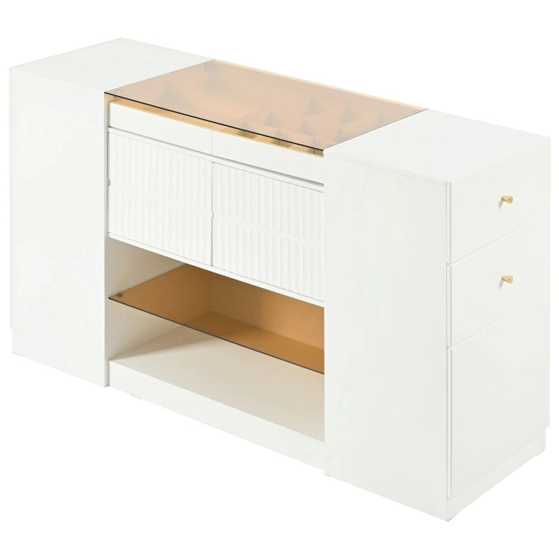 Modern Luxury Multi-Functional Island Vanity Dresser