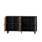 62.20 Elegant and Functional 4-Door Rattan Decorative Storage Cabinet