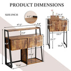 Buffet & Bar Cabinet with Storage Coffee Bar Cabinet Sideboard Storage Cabinet for Dinning Room, Kitchen & Living Room