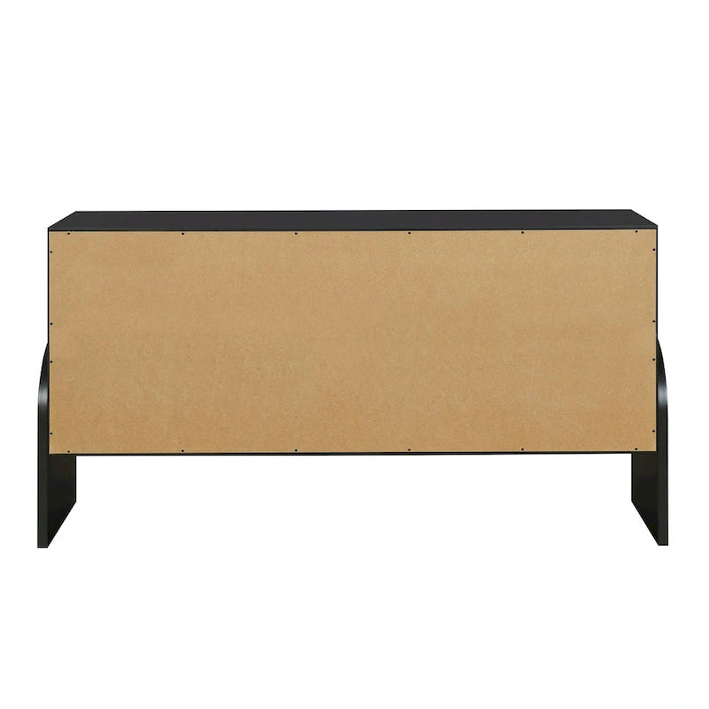 Four-Door Metal Handle Storage Cabinet