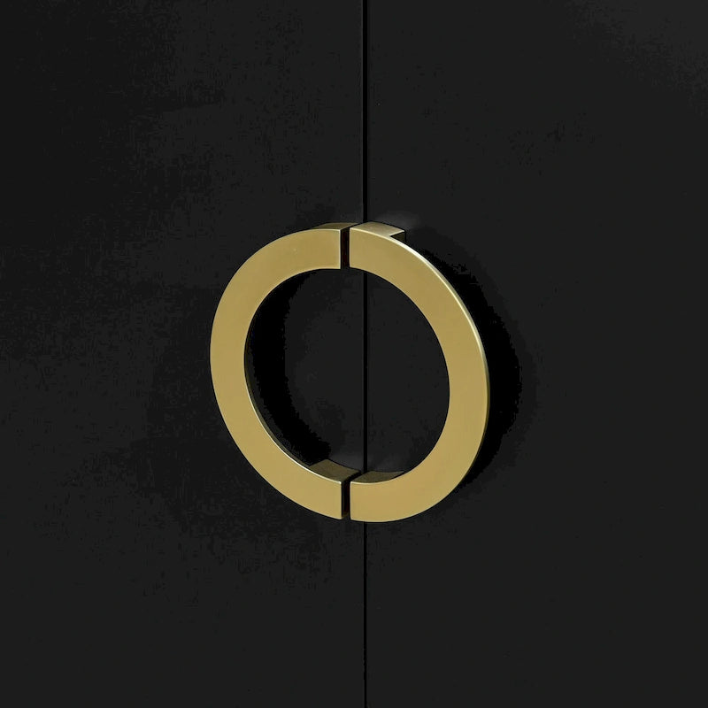 Four-Door Metal Handle Storage Cabinet