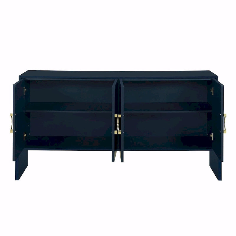 Four-Door Metal Handle Storage Cabinet