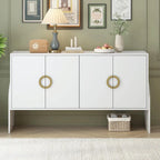 Four-Door Metal Handle Storage Cabinet