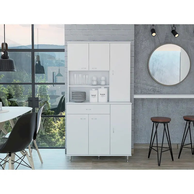 Kitchen Pantry for Kitchen, Dining Room,Living Room, White