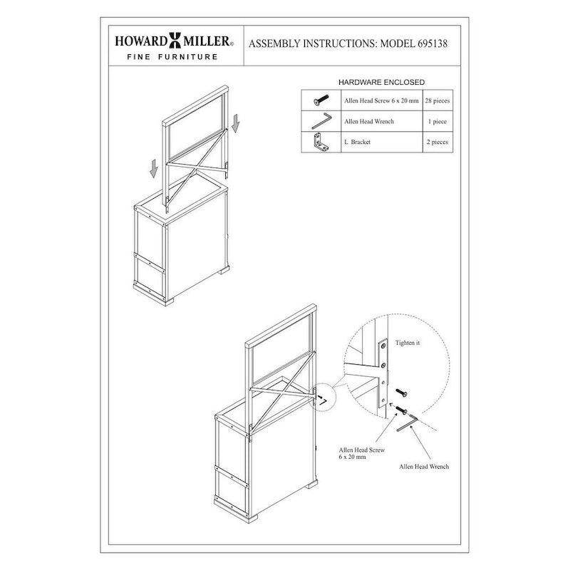 Howard Miller Red Mountain Vintage, Old World Style, Distressed Foyer Liquor or Wine Cabinet, Buffet Sideboard, or Media Cabinet