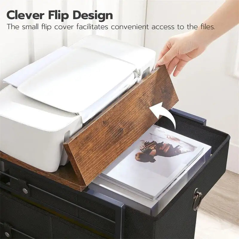 File Cabinet 2-Drawer Filing Cabinet - 15.7D x 15.7W x 19.6H