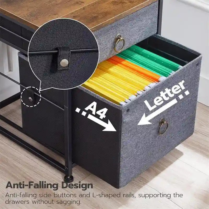 File Cabinet 2-Drawer Filing Cabinet - 15.7D x 15.7W x 19.6H