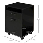 Mobile Storage Cabinet Organizer with Drawer,Printer Stand w/Castors
