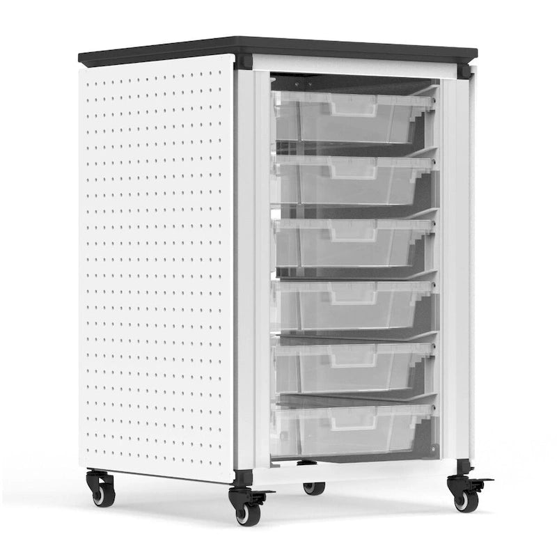 Modular Classroom Storage Cabinet - 4 stacked modules with 24 small bins - N/A