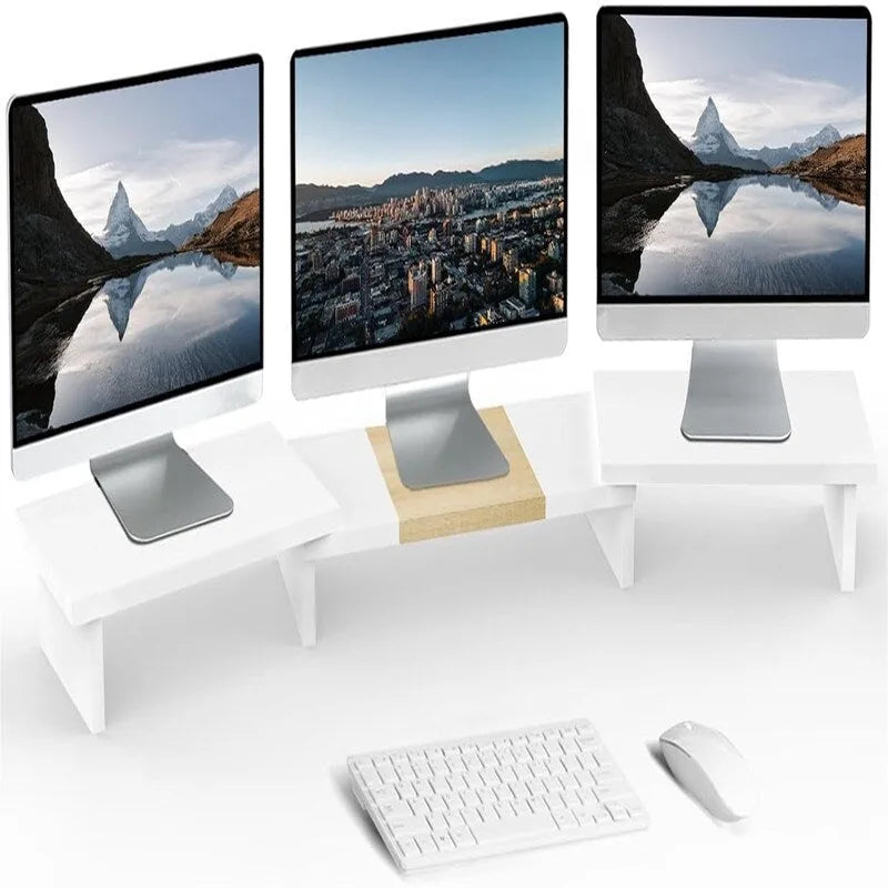 Triple Dual Monitor Stand Riser