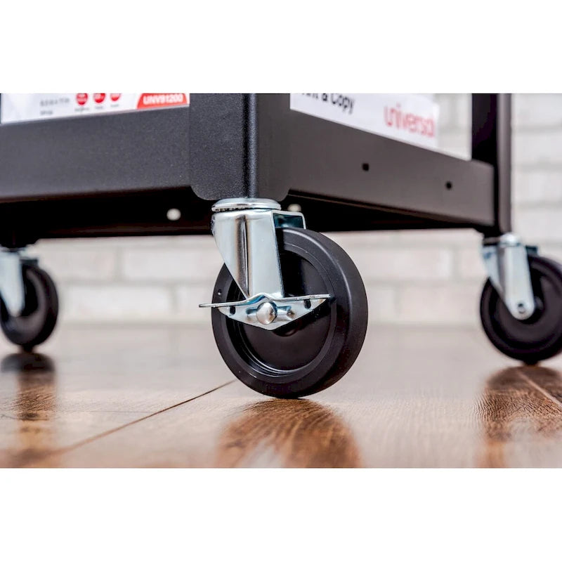 42H 3-Shelf Plastic Utility Cart - N/A