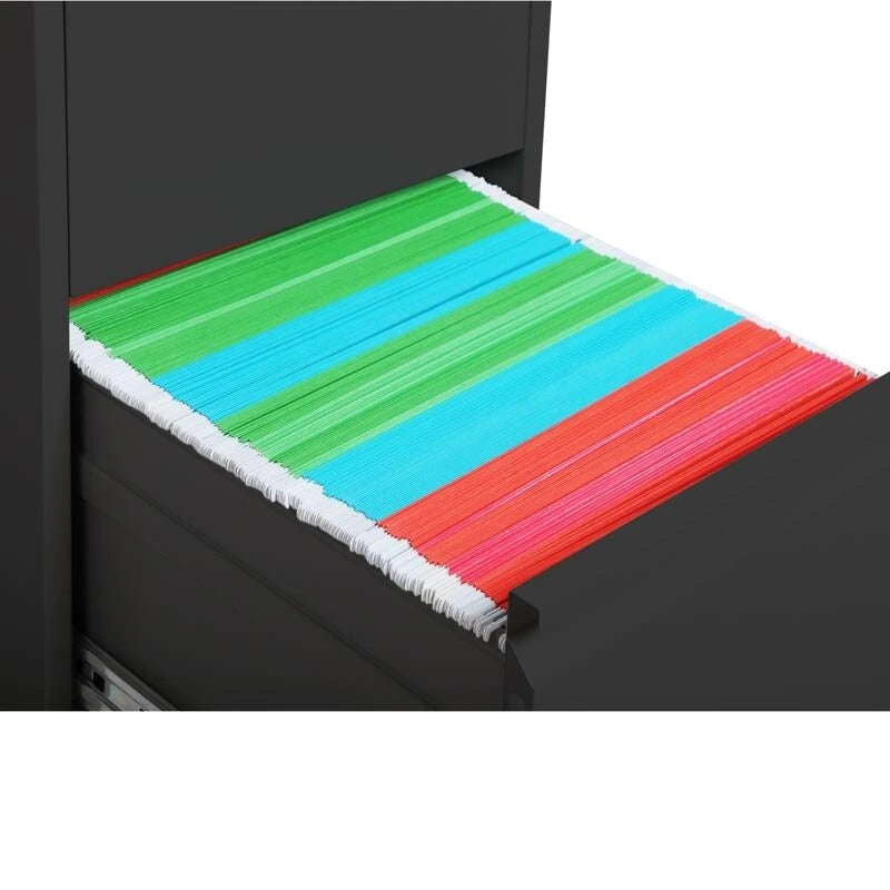 2 Drawer Metal Vertical Filing Cabinet with Lock,A4 Legal/Letter Size