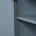 Storage Cabinet Sideboard with MDF+Pine veneer , Adjustable Shelves, Suitable for Living Rooms, Entrance and Study Rooms