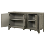 Storage Cabinet Sideboard with MDF+Pine veneer , Adjustable Shelves, Suitable for Living Rooms, Entrance and Study Rooms
