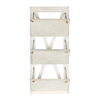 Kate and Laurel Hardeman 3 Pocket Farmhouse Wood Hanging Wall File Holder
