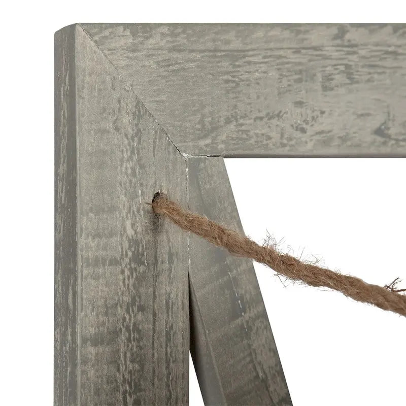 Kate and Laurel Hardeman 3 Pocket Farmhouse Wood Hanging Wall File Holder