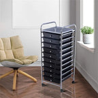 10 Drawer Rolling Storage Cart - 15D x 13W x 34H