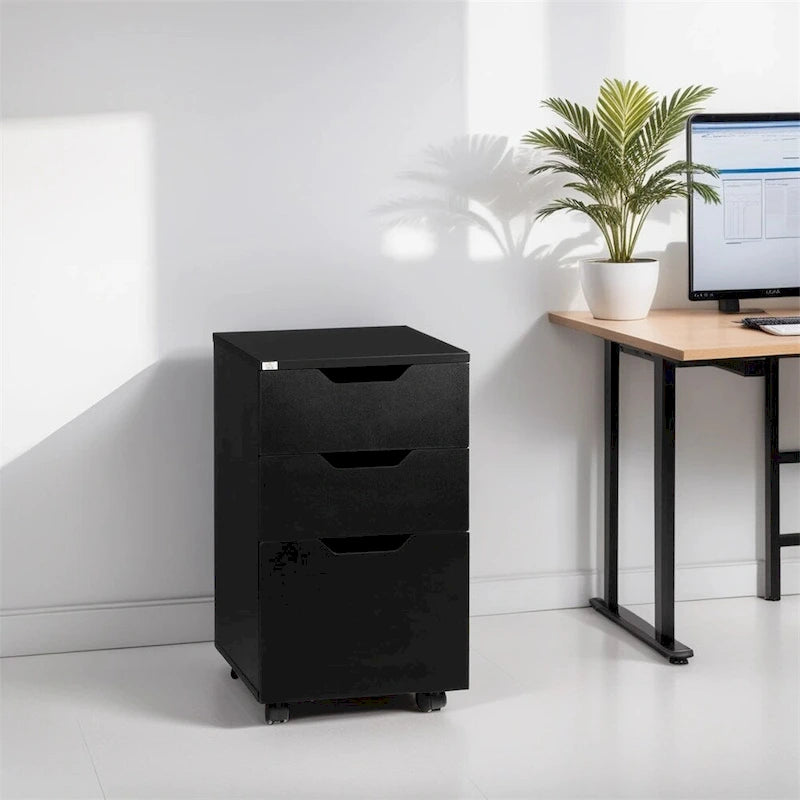 Mobile File Cabinet,Rolling Printer Stand,Vertical Filing Cabinet