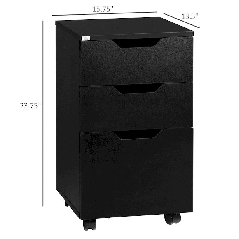 Mobile File Cabinet,Rolling Printer Stand,Vertical Filing Cabinet