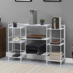 Convenience Concepts Xtra Storage 3 Tier Folding Metal Shelves with Set of 3 Extension Shelves